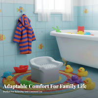 Backless Shower Seat Waterproof Bathing Chair High Load Capacity for Children