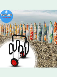 Foldable Two-Wheel Cart for Kayaks and Inflatable Boats