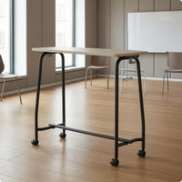 Mobile Training Desk Caster Wheels Rectangular Training Desk Full Rotation Casters Office Furniture for Classroom
