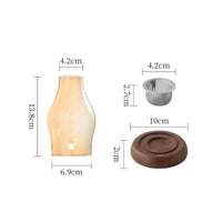 Glass Incense Burner Easy to Clean Glass Aroma Lamp Gift Idea