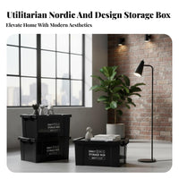Lidded Stackable container sturdyDuty Storage Container With Lid for Students, Parents