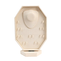 Rotating Mannequin Jewelry Display Stand for Necklaces and Earrings
