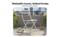 Wireframe Loop rear Chair Folding Seating Furniture Space-Saving for Cafe Owners