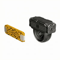 2 Pieces Rear-Mounted Cargo Rack Perforated Display Ornament Spare Tire Detail