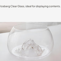 Mini Iceberg Glass Fish Bowl Desktop Enclosure