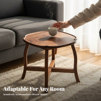 Folding Bed Tray Foldable Design Low Table Portable Space-Saving for Apartment Dwellers, Students, Balcony, Living Room, Bedroom