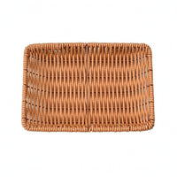 Woven Snack Basket Low-Sided Serving Tray Multi-Purpose