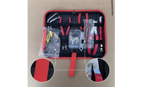 11 Pieces Metric Automotive Tool Kit with Zippered Case Tough Car Repair Tool Set with Storage Case Non-Slip Corrosion-Resistant for Mechanics