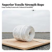 Electrical Wire Stringing Rope Wear Resistant Drone Hoisting Rope Lightweight High-Altitude Line for Linemen, Construction Workers, Outdoor