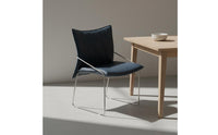 Space Saving Stainless Steel Dining Chair Sturdy Metal Legs Bauhaus Design Chair Easy to Clean for Cafe, Small Apartment