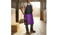Black and Violet Horse Stable Apron Front Pocket Stable Apron Two-Tone