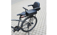 Extra Soft Rear Bike Seat with Backrest Easy Installation Padded Child Bike Seat Safety Armrest Cycle Passenger Saddle Footrests for Children