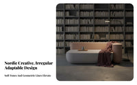 Nordic aesthetic Irregular Block Sofa Color-Blocked Design sectional Seating flexible Combination Lounge Furniture Creative Look for Interior Designers, Apartment Dwellers, Hotel Lobby, spa lounge, Office Reception Area, Living Room