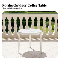 4 Pieces 4-Piece Woven Lounge Furniture Nordic Design & Aesthetic Patio Seating Set Modern Design Weather-Resistant for Balcony