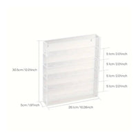 Wall Mounted Coin Display Cabinet Space Saving Transparent Badge and Coin Rack