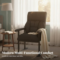 Reclining Lazy Sofa Chair Easy Assembly Upholstered Recliner Chair Adjustable Office Armchair Stain-Resistant Single Person Sofa