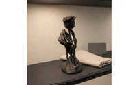 Hand Holding Flower Figurine Decorative Home Decor Resin Material