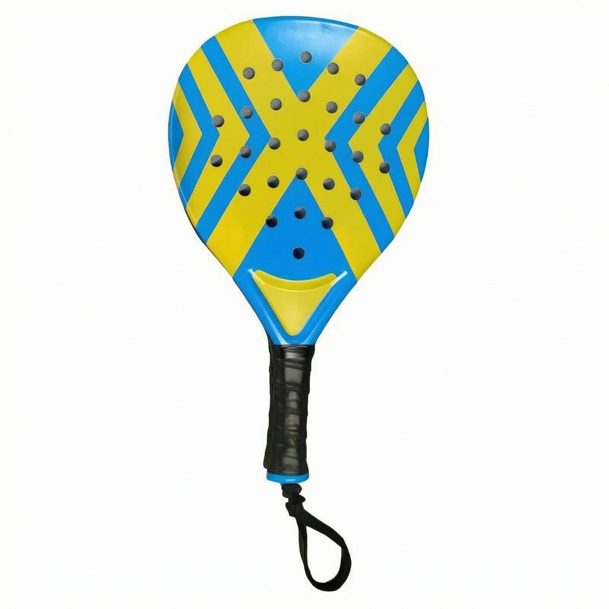 Teardrop Padel Racket Wrapped Handle Padel Racket Sports Gear Non-Slip Grip Soft Feel