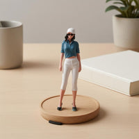 Female Figurine Hand-Painted Scale Model Figure Realistic Design Diorama People for Display