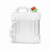 Storage Gear Top Handle Large Opening Water Container with Scale Clear Rectangular Water Container Food-Grade for Kitchen