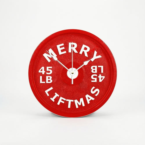Barbell Plate Wall Clock Round Weight Plate Clock Long-Lasting for Athletes
