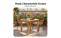 Square Meal Table sturdy Wood Square Utility Table Multi-Purpose Simple Design for Apartment Dwellers, Study Room, Home Office