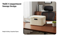 Combination Lock Safe Box Sturdy Design Combination Lock Box Stackable for Home