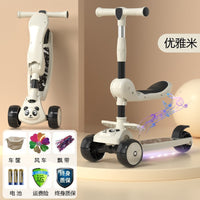 Folding 3-Wheel Scooter for Kids Ages 3-6 with Flashing Wheels