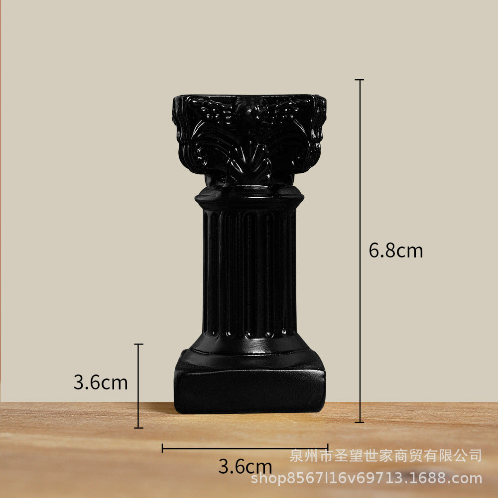 Black Roman Pillar
