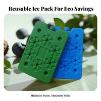Reusable Ice Pack Leak-Resistant Reusable Freezer Brick Chiller Freezing Block for Athletes, Nursing Parents, Travel, Camping