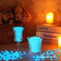 Glow-in-the-Dark Garden Pebbles for Outdoor Garden Pathways Patio Lawn
