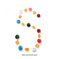 Garland with Velvet Pumpkins Fall Table Centerpiece Lightweight for Mantel, Party Backdrops