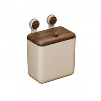 Wall-Mounted Trash Bin Easy to Clean Kitchen Trash Bin with Lid Removable for Apartment