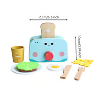Wooden Toy Appliance Fine Motor Skills Imaginative Play Appliance and Wooden Kitchen Playset for Children