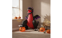 Freestanding Inflatable Dragon with Pumpkin Giant Inflatable Dragon Spooky Lawn Decor Scary