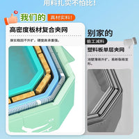 跨境首选免充气游泳池儿童戏水池家用户外大型成人游泳池可折叠木