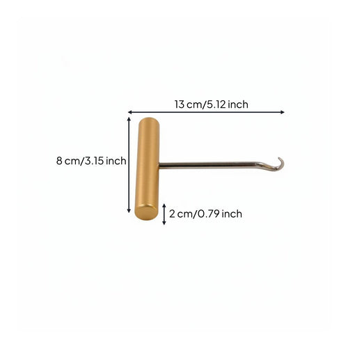 T Hook Stringing Tool Long-Lasting Badminton Stringing Hook Precise Control