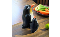 Mother and Child Penguin Statue Cute Design House Decoration for Garden, Desktop