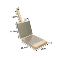 Stainless Steel Batter Flattener Mold Resistant Wooden Dumpling Wrapper Press