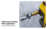 Heavy Duty 3/8 Inch Quick Connect Valve Leak Proof Quick Connect Shut Close Valve Easy Control Lever for Car Detailers, Professionals
