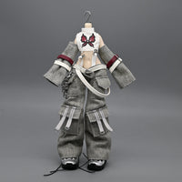 12-point Sweet-Cool Doll Outfit for BJD Dolls, Punk Cargo Pants