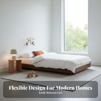 Independence-Fostering Floor Bed Solid Wood Construction Independence-Fostering Bed Frame High-Grade Grade Oak children's Furniture for Young Children