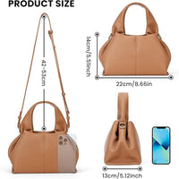 Mini Cloud Bag Dumpling Handbag Leather Shoulder Bag Retro Crossbody Bag