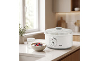 Electric Yogurt Maker Homemade Yogurt Maker with Glass Jars Appliance Healthy Single-Touch for Beginners, Kitchen, Countertop
