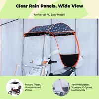 Waterproof motorcycle cover, steel