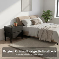 Bedside Nightstand Multifunctional Single-Drawer End Table Easy Assembly