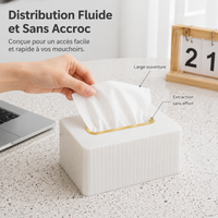 Transparent Acrylic Tissue Box, for Office and Living Room, Modern Minimalist Model 19.5 × 12.5 × 10 cm