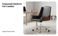 Highspine managerial Chair Height Adjustable rotating Seat Ergonomic Design sturdyDuty Base for Managers, Students