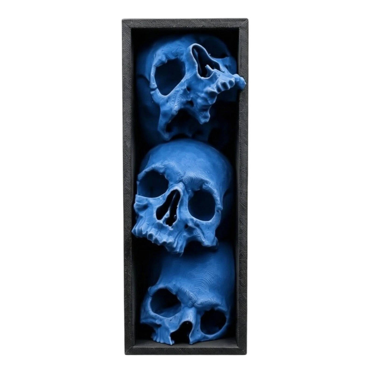 Halloween Skull Book Bookend Spooky Literary Vignette with Skulls Bone-Colored Halloween Decorative Figurine for Goths, Bookcase