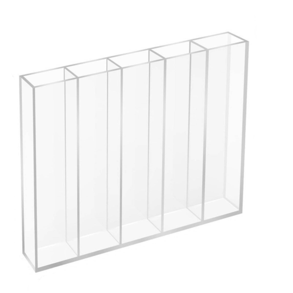 Acrylic Straw Storage Rack unobstructedFrame Multi-Compartment Straw Rack Slim